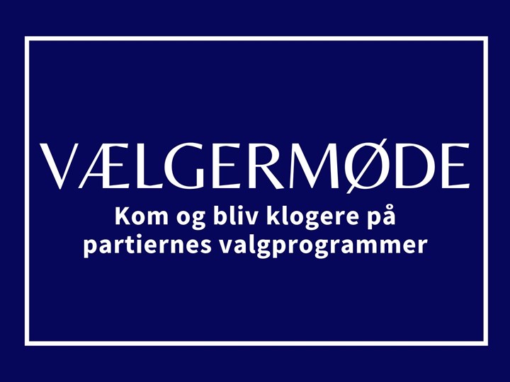 Vælgermøde 2022 